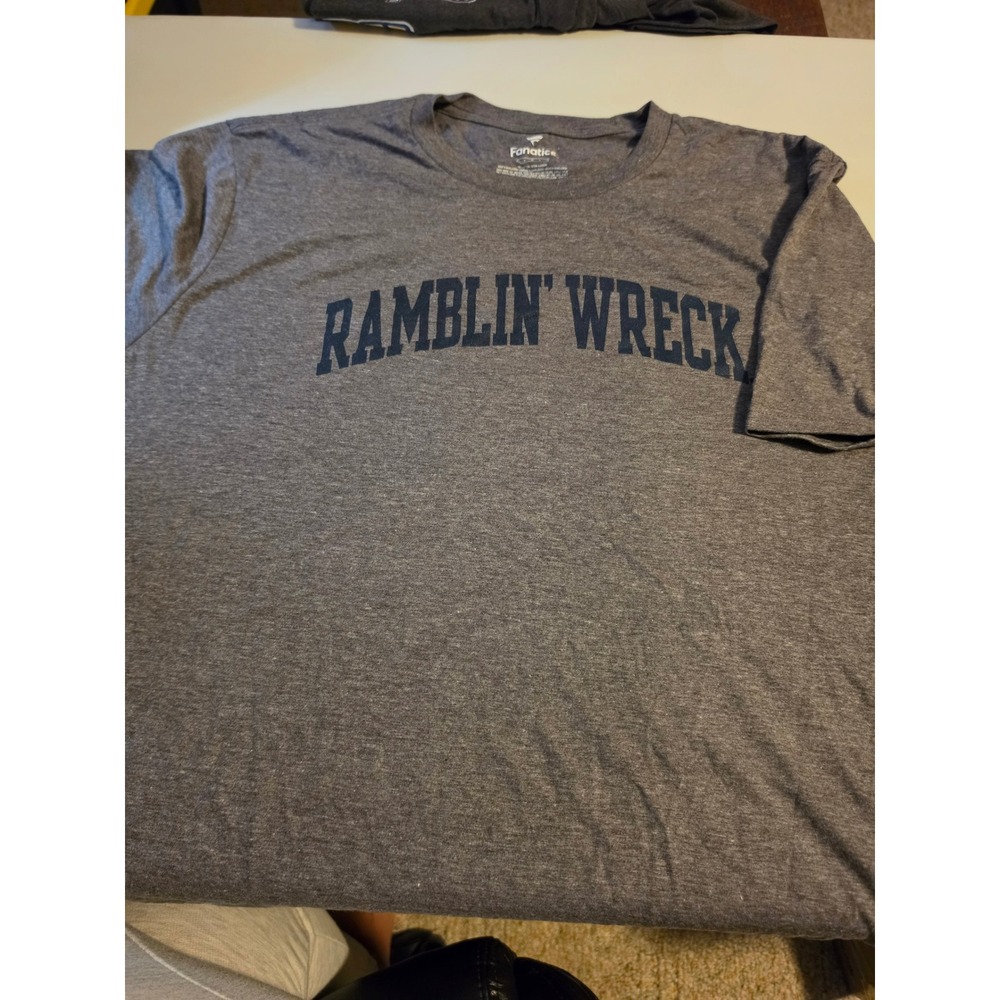 Fanatics‎ Georgia Tech Ramblin Wreck T-Shirt Mens Large Heather Gray NCAA Tee